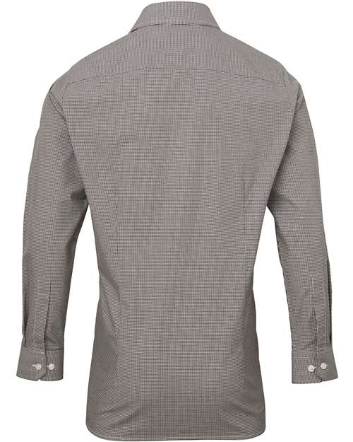 Artisan Collection by Reprime Men's Microcheck Gingham Cotton Shirt RP220