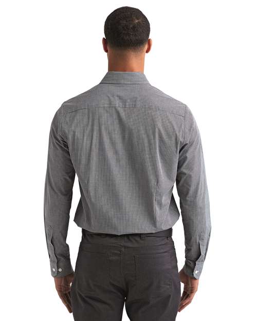 Artisan Collection by Reprime Men's Microcheck Gingham Cotton Shirt RP220