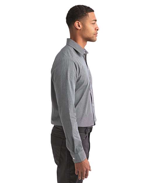 Artisan Collection by Reprime Men's Microcheck Gingham Cotton Shirt RP220