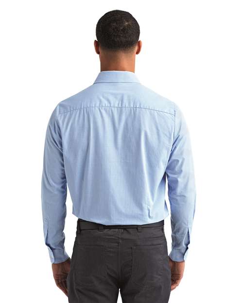 Artisan Collection by Reprime Men's Microcheck Gingham Cotton Shirt RP220