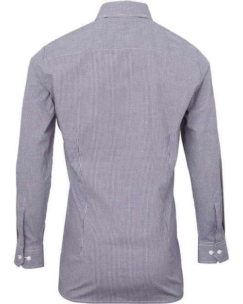 Artisan Collection by Reprime Men's Microcheck Gingham Cotton Shirt RP220