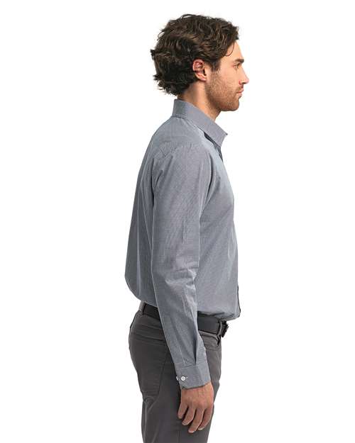 Artisan Collection by Reprime Men's Microcheck Gingham Cotton Shirt RP220