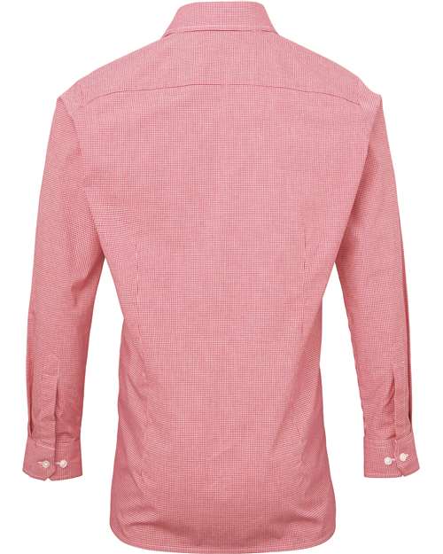 Artisan Collection by Reprime Men's Microcheck Gingham Cotton Shirt RP220