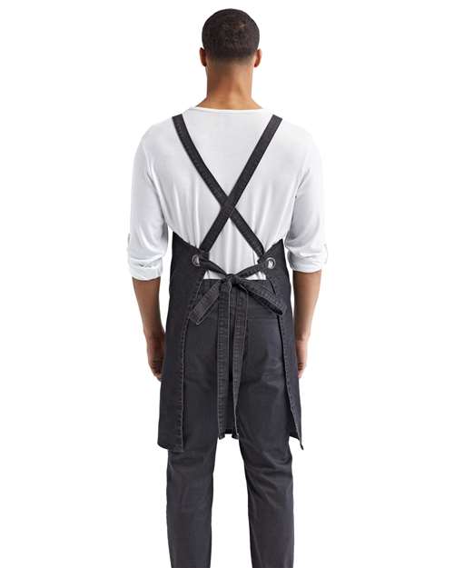 Artisan Collection by Reprime Cross Back Barista Bib Apron RP129