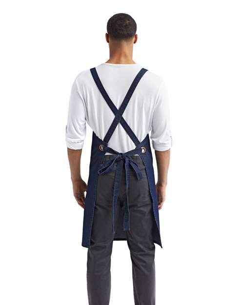 Artisan Collection by Reprime Cross Back Barista Bib Apron RP129