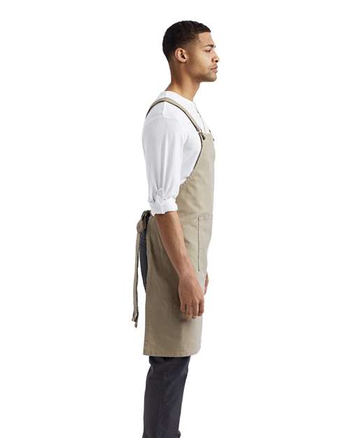 Artisan Collection by Reprime Cross Back Barista Bib Apron RP129