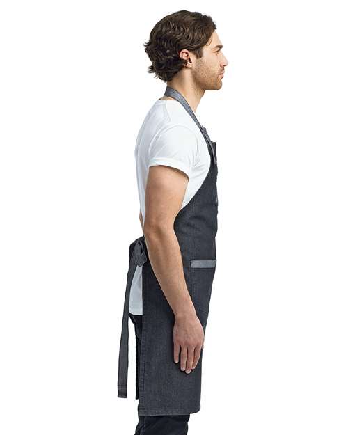 Artisan Collection by Reprime Domain Contrast Denim Bib Apron RP127