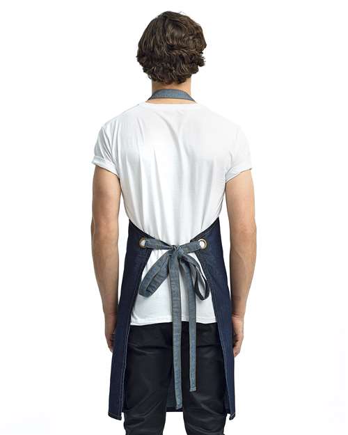 Artisan Collection by Reprime Domain Contrast Denim Bib Apron RP127
