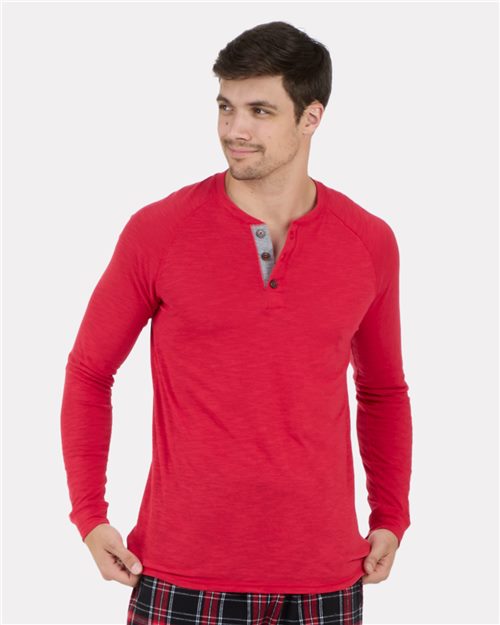 Boxercraft Unisex Henley Long Sleeve T-Shirt BM3101