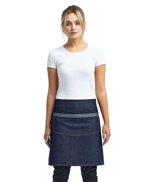 Artisan Collection by Reprime Domain Contrast Denim Waist Apron RP128