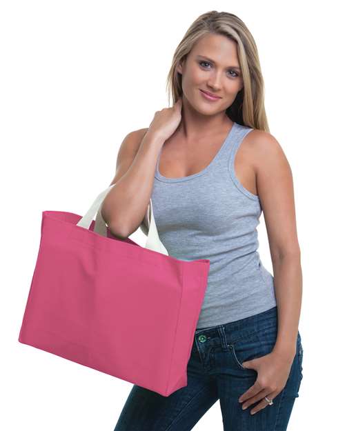 Bayside USA-Made Canvas Medium Gusset Tote Bag BA750