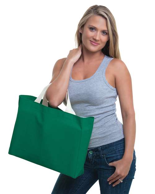 Bayside USA-Made Canvas Medium Gusset Tote Bag BA750