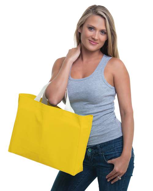 Bayside USA-Made Canvas Medium Gusset Tote Bag BA750