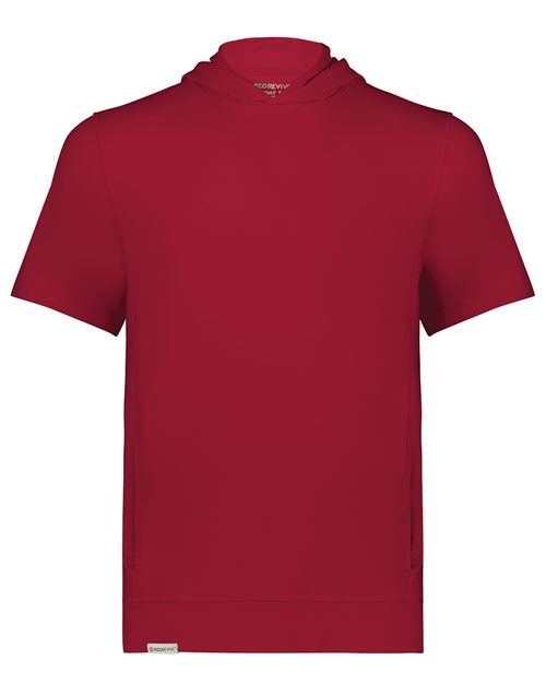 Holloway Youth Eco Revive™ Ventura Soft Knit Short Sleeve Hooded Sweatshirt 222605