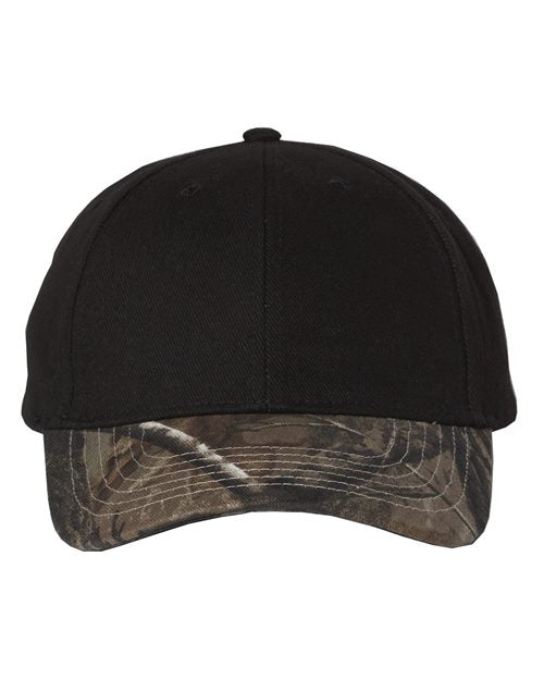 Kati Solid Crown with Camo Bill Cap LC25