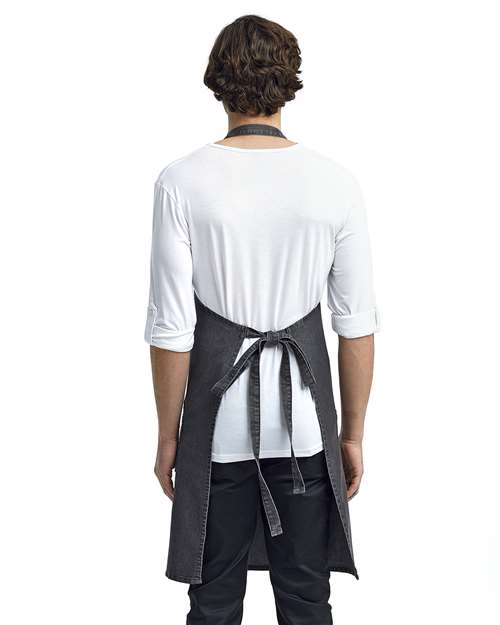 Artisan Collection by Reprime Jeans Stitch Denim Bib Apron RP126