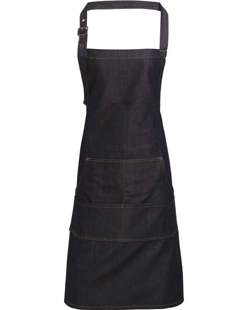 Artisan Collection by Reprime Jeans Stitch Denim Bib Apron RP126