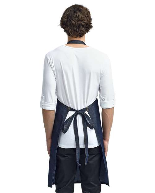 Artisan Collection by Reprime Jeans Stitch Denim Bib Apron RP126