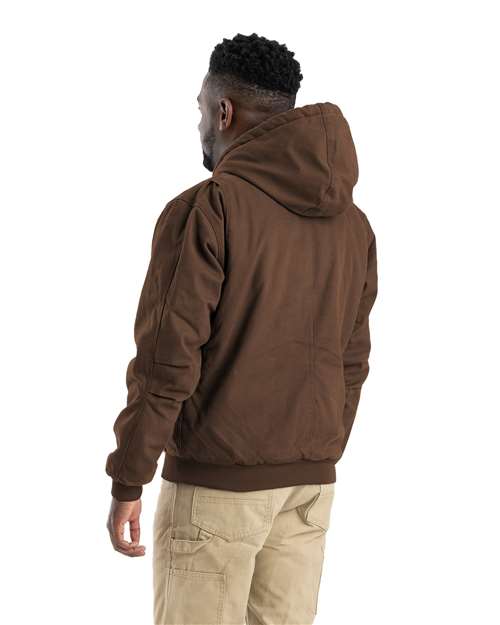 Berne Apparel Men's Heartland Washed Cotton Duck Hooded Jacket HJ375