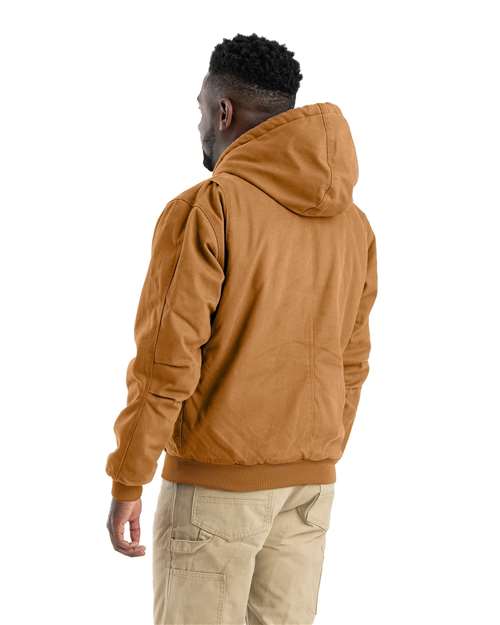 Berne Apparel Men's Heartland Washed Cotton Duck Hooded Jacket HJ375