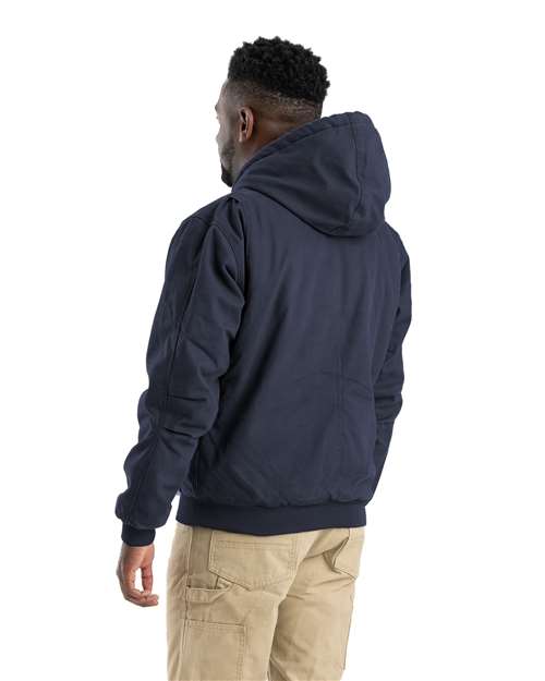 Berne Apparel Men's Heartland Washed Cotton Duck Hooded Jacket HJ375