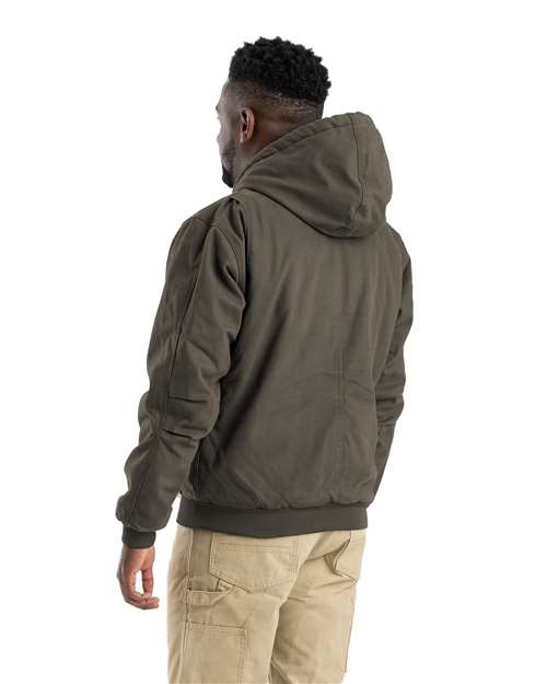 Berne Apparel Men's Heartland Washed Cotton Duck Hooded Jacket HJ375