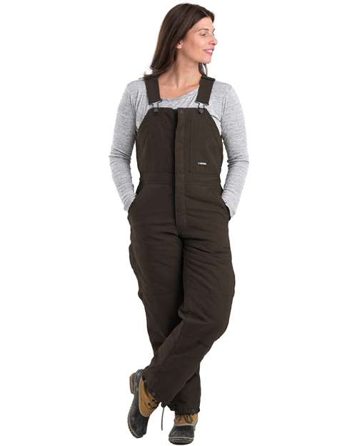 Berne Apparel Women's Softstone Duck Insulated Bib Overall WB515