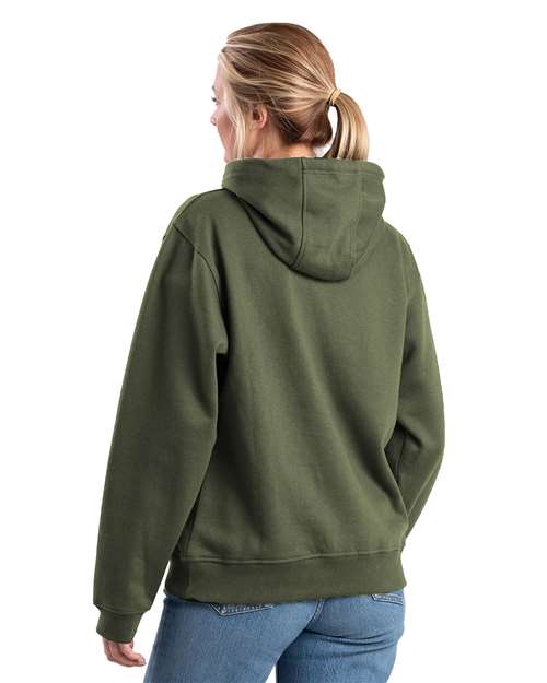 Berne Apparel Women's Heritage Zippered Pocket Hooded Sweatshirt WSP418