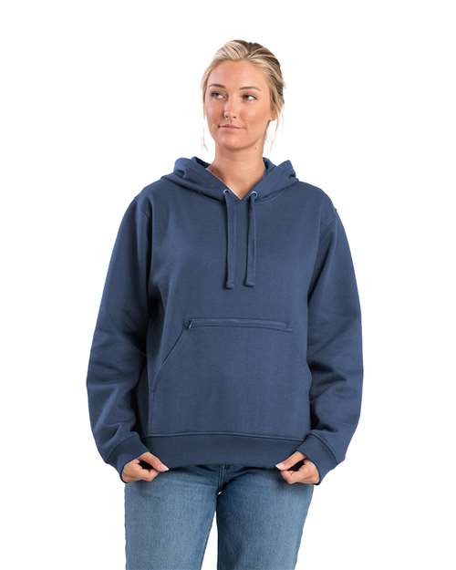 Berne Apparel Women's Heritage Zippered Pocket Hooded Sweatshirt WSP418