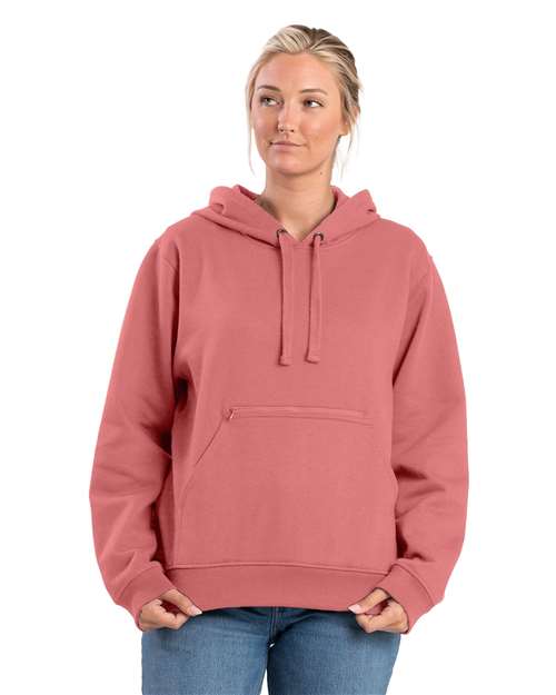 Berne Apparel Women's Heritage Zippered Pocket Hooded Sweatshirt WSP418
