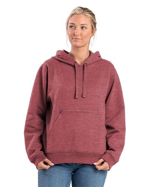 Berne Apparel Women's Heritage Zippered Pocket Hooded Sweatshirt WSP418