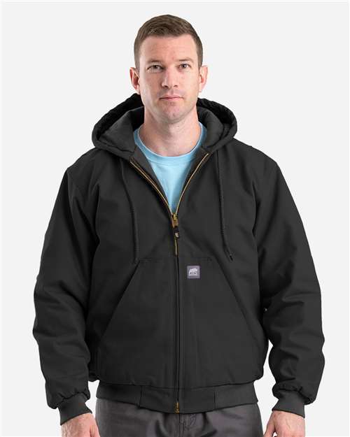 Berne Apparel Men's Tall Highland Washed Cotton Duck Hooded Jacket HJ51T