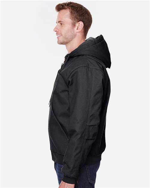 Berne Apparel Men's Tall Highland Washed Cotton Duck Hooded Jacket HJ51T