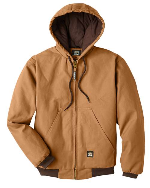 Berne Apparel Men's Tall Highland Washed Cotton Duck Hooded Jacket HJ51T