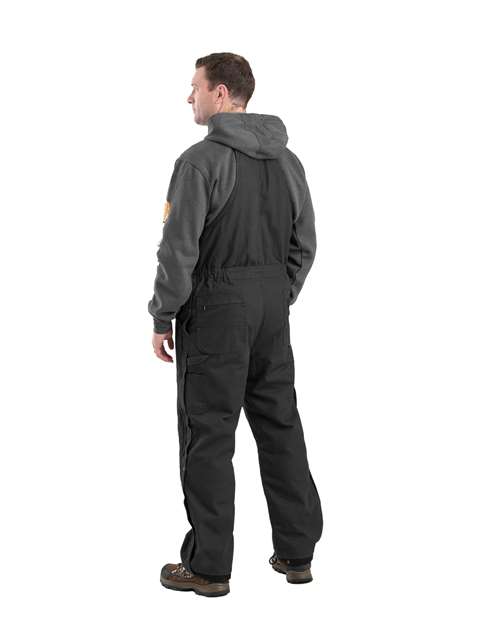 Berne Apparel Men's Heartland Insulated Washed Duck Bib Overall B377