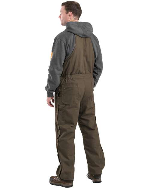 Berne Apparel Men's Heartland Insulated Washed Duck Bib Overall B377