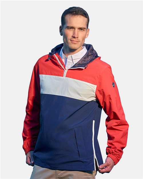 Nautica Unisex Windward Anorak Hooded Quarter-Zip Jacket N17174