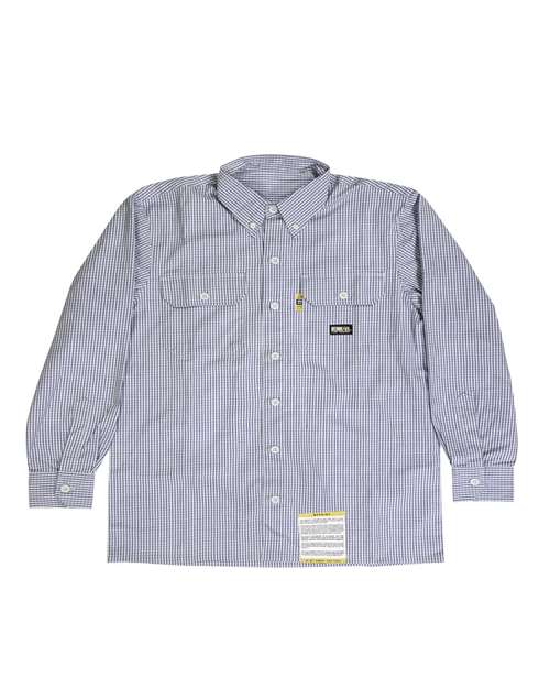 Berne Apparel Men's Flame-Resistant Down Plaid Work Shirt FRSH21