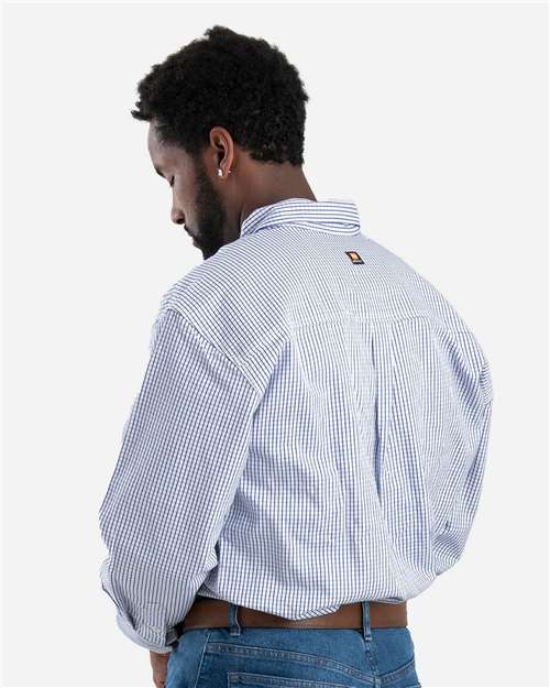Berne Apparel Men's Flame-Resistant Down Plaid Work Shirt FRSH21