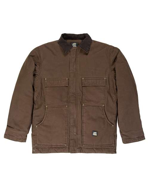 Berne Apparel Men's Tall Highland Washed Chore Coat CH377T