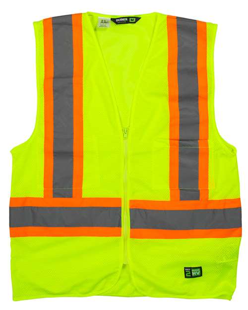 Berne Apparel Men's Hi-Vis Class 2 Multi-Color Vest HVV046