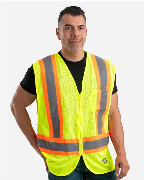 Berne Apparel Men's Hi-Vis Class 2 Multi-Color Vest HVV046