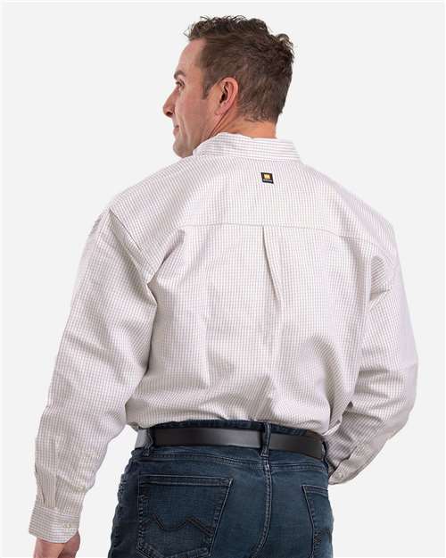 Berne Apparel Men's Tall Flame-Resistant Down Plaid Work Shirt FRSH21T