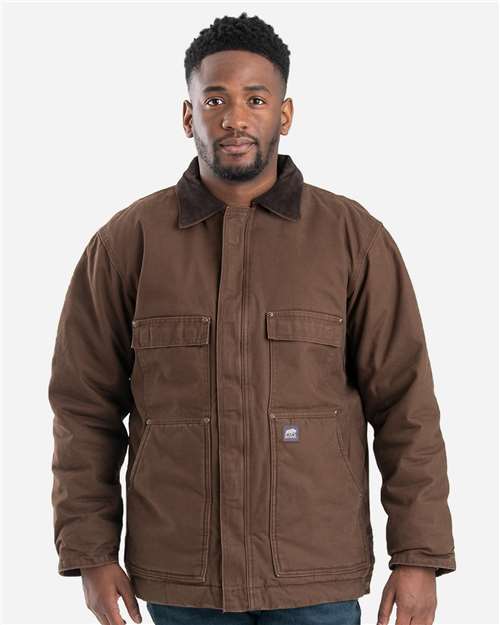Berne Apparel Men's Highland Washed Chore Jacket CH377