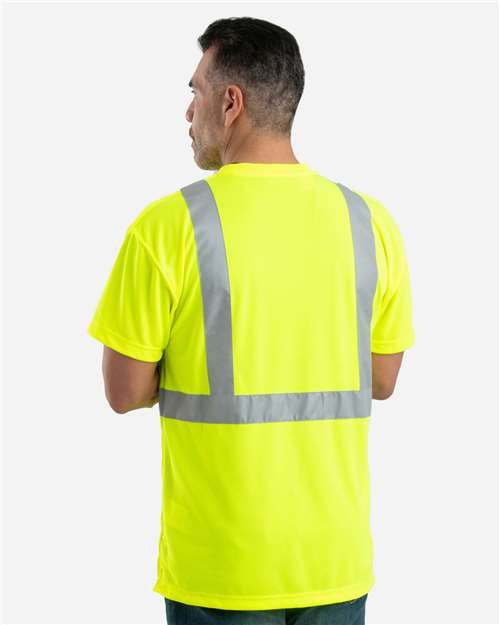 Berne Apparel Men's Tall Hi-Vis Class 2 Performance T-Shirt HVK012T