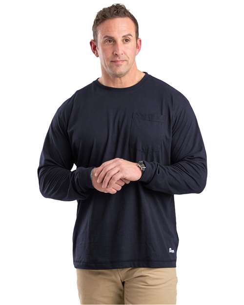 Berne Apparel Men's Tall Performance Long Sleeve Pocket T-Shirt BSM39T
