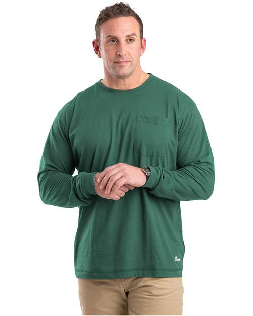 Berne Apparel Men's Tall Performance Long Sleeve Pocket T-Shirt BSM39T