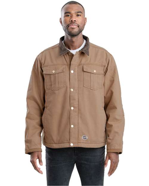 Berne Apparel Men's Tall Vintage Washed Sherpa-Lined Work Jacket J58T