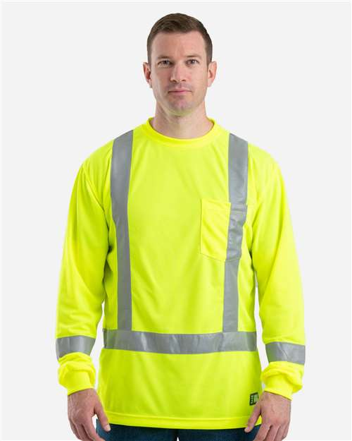 Berne Apparel Men's Hi-Vis Class 3 Performance Pocket T-Shirt HVK013