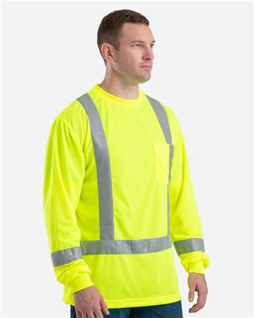Berne Apparel Men's Hi-Vis Class 3 Performance Pocket T-Shirt HVK013